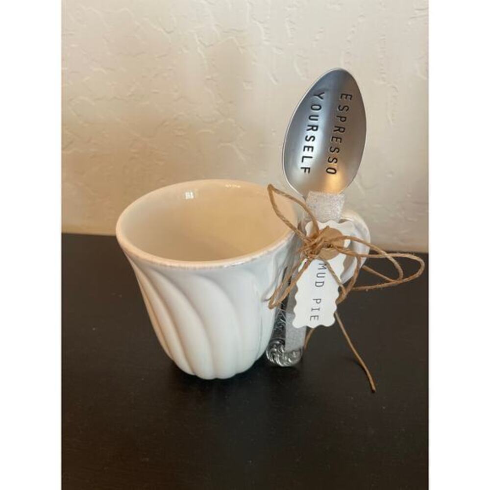 MUD PIE Espresso yourself, mug, and spooned gift set